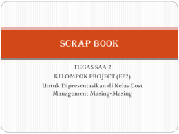 PENJELASAN SCRAP BOOK