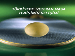 VETERANLAR-KURULU - Türkiye Masa Tenisi Federasyonu