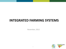 Integrated Farming Systems USLT Update