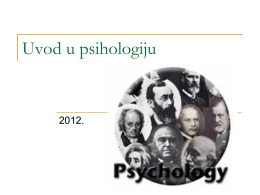 Uvod u psihologiju