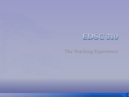 EDSC310_powerpoint - EDSC310