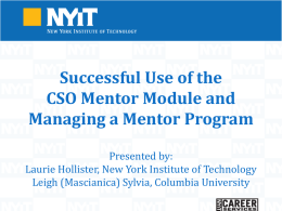 NYIT Alumni Mentor Program