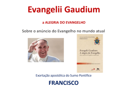14.Evangelii Gaudium - Slides - Padre Antônio Élcio (Pitico)