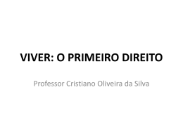 AULA - VIVER O PRIMEIRO DIREITO