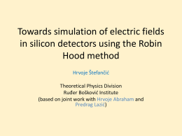 Simulation of electric fields in silicon detectors