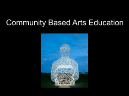 Community Based Arts Education