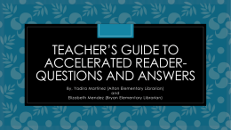 Teacher_s Guide to Accelerated Reader