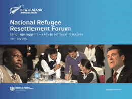 RFSC update - NRRF 2014 - Immigration New Zealand