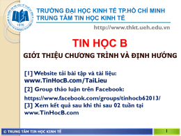 Tin hoc dai cuong - chương trình tin học văn phòng trình độ b