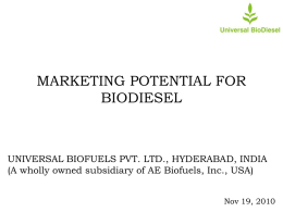 Cont……… - Biodiesel Association of India