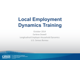 Local Employment Dynamics Training