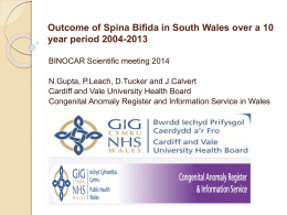 Outcome of Spina Bifida in South Wales over a 10 year