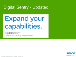 Digital Sentry Update PowerPoint