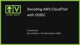 Decoding AWS CloudTrail with OSSEC