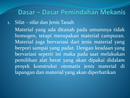 Dasar * Dasar Pemindahan Mekanis