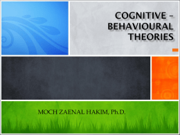 6 cognitive-behavioral theories
