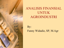 analisis finansial untuk agroindustr