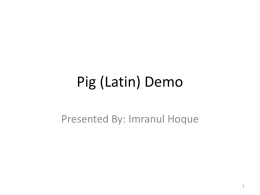 Pig-Latin-Demo