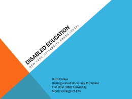 Ohio Special Education Training (2012)