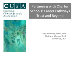 Partnering with Charter Schools - California Workforce Association