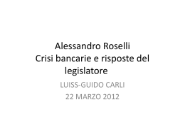 Lezione 22 marzo 2012 &ndash; Roselli - Regolazione dell`attivit&agrave; e dei