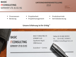 - BASIC ITCONSULTING GERMANY LTD & Co. KG