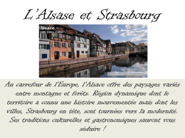 L`Alsase et Strasbourg