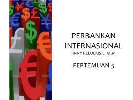 PERBANKAN INTERNASIONAL