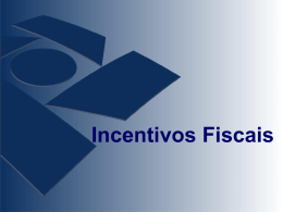 Incentivos Fiscais