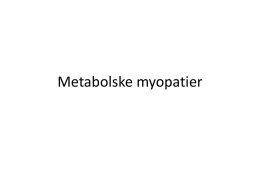 Metabolske myopatier