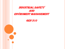 INDUSTRIAL SAFETY & Health Policy
