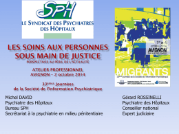 Powerpoint - Syndicat des Psychiatres des H&ocirc;pitaux