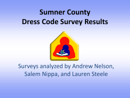 Sumner County Survey Results