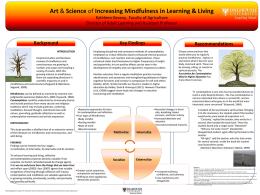 Increasing Mindfulness in Learning & Living