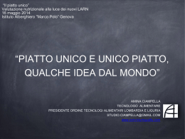 piatto unico e unico piatto, qualche idea dal mondo