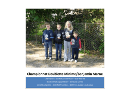 Championnat Triplette Marne