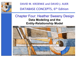 Data Modeling and the Entity