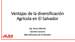 Ventajas de la diversificación Agrícola en El Salvador