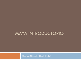 Maya Introductorio - MarioDzulCoboportafolio