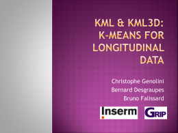 KmL: K-Means Longitudinal Data