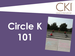 Circle K International 101 PowerPoint - Illinois