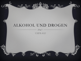 ALKOHOL UND DROGEN - Werner von Siemens Schule Wiesbaden