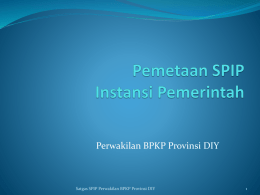 Pemetaan SPIP Perka 853