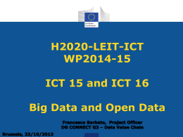 ICT 15 and 16 - Francesco Barbato - Ideal-ist