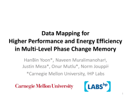 Data Mapping for Higher Performance and Energy Efficiency in Multi