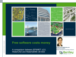 Free software such as EPANET costs money