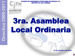 Presentacion-3a-ALO-2010 - Colegio de Ingenieros Petroleros