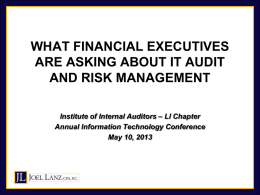 What Financial Executives Asking About IT