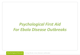 WHO Ebola psychological first aid powerpoint (PPT)