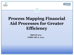 Process Mapping Financial Aid Processes for Greater Efficiency